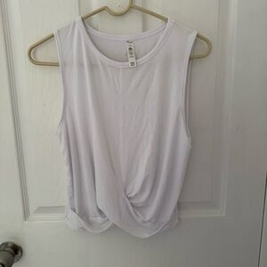 Alo Yoga Cover Tank White Size Large